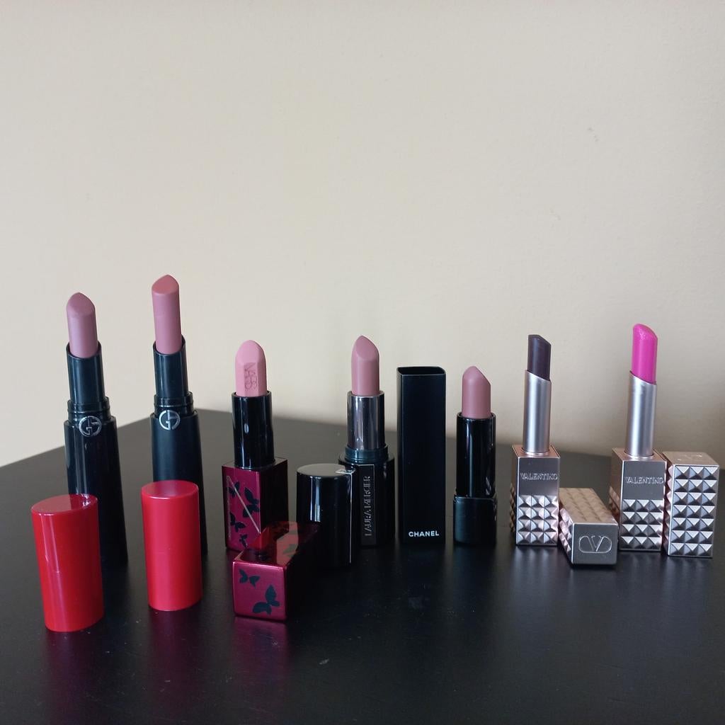 7 lipsticks voor €20!, Ophalen of Verzenden, Zo goed als nieuw, Zwart, Ogen