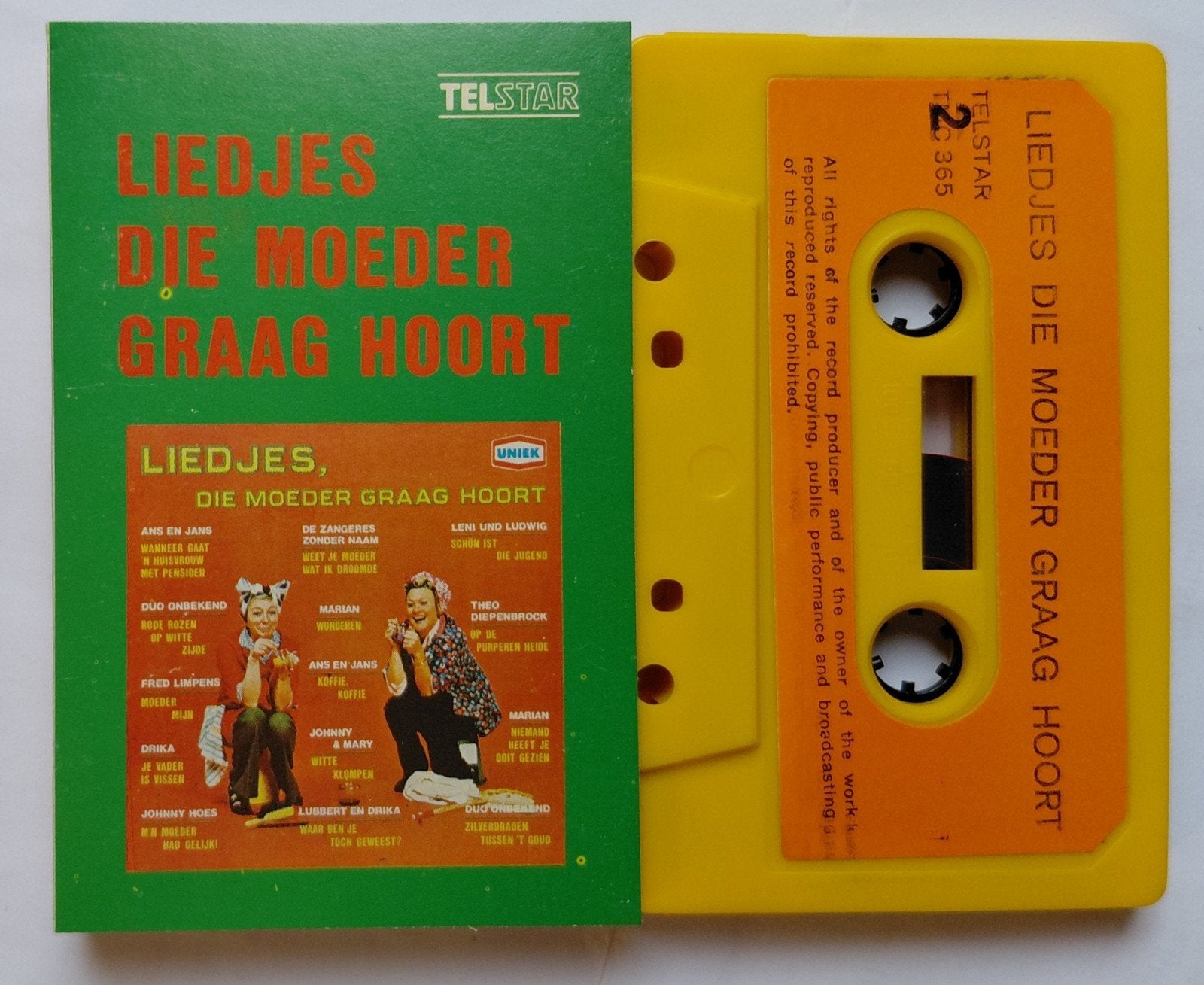 TMC  - 365.  Liedjes, die Moeder graag hoort., Ophalen of Verzenden, Zo goed als nieuw, Nederlandstalig, 1 bandje
