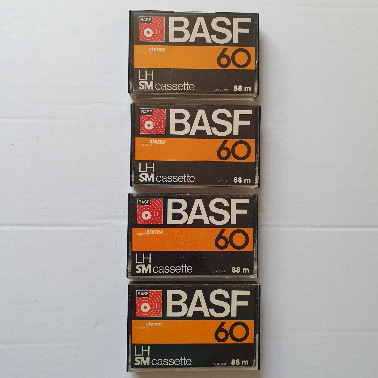 4 Cassette bandjes van Basf C- 60 Lh, Ophalen of Verzenden, Overige genres, 2 t/m 25 bandjes