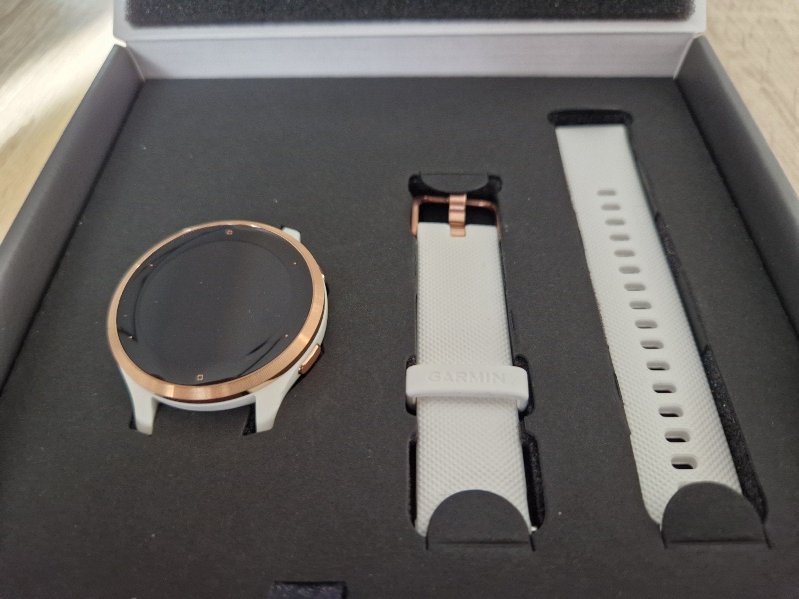 Garmin Venu 2S Smartwatch - Wit/Roségoud, Wit, Garmin, GPS, Ophalen of Verzenden