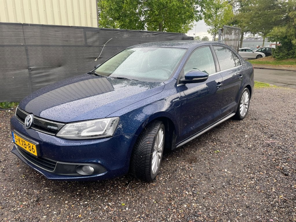 Volkswagen Jetta 1.4 TSI Hybrid 170pk 7-DSG 2013 Blauw, Auto's, Blauw, Origineel Nederlands, Hybride Elektrisch/Benzine, 1405 kg