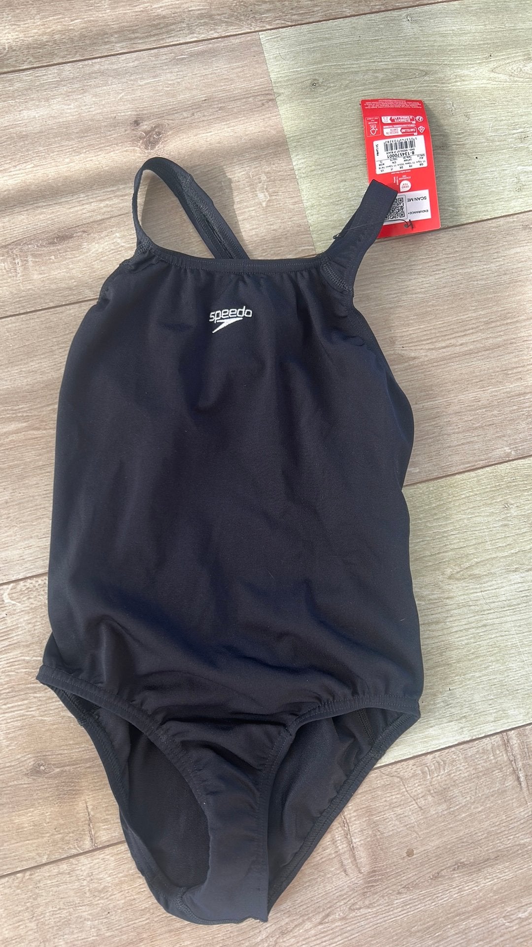 Speedo Zwempak nieuw zwart 152, Ophalen, Zo goed als nieuw, Meisje, Badpak
