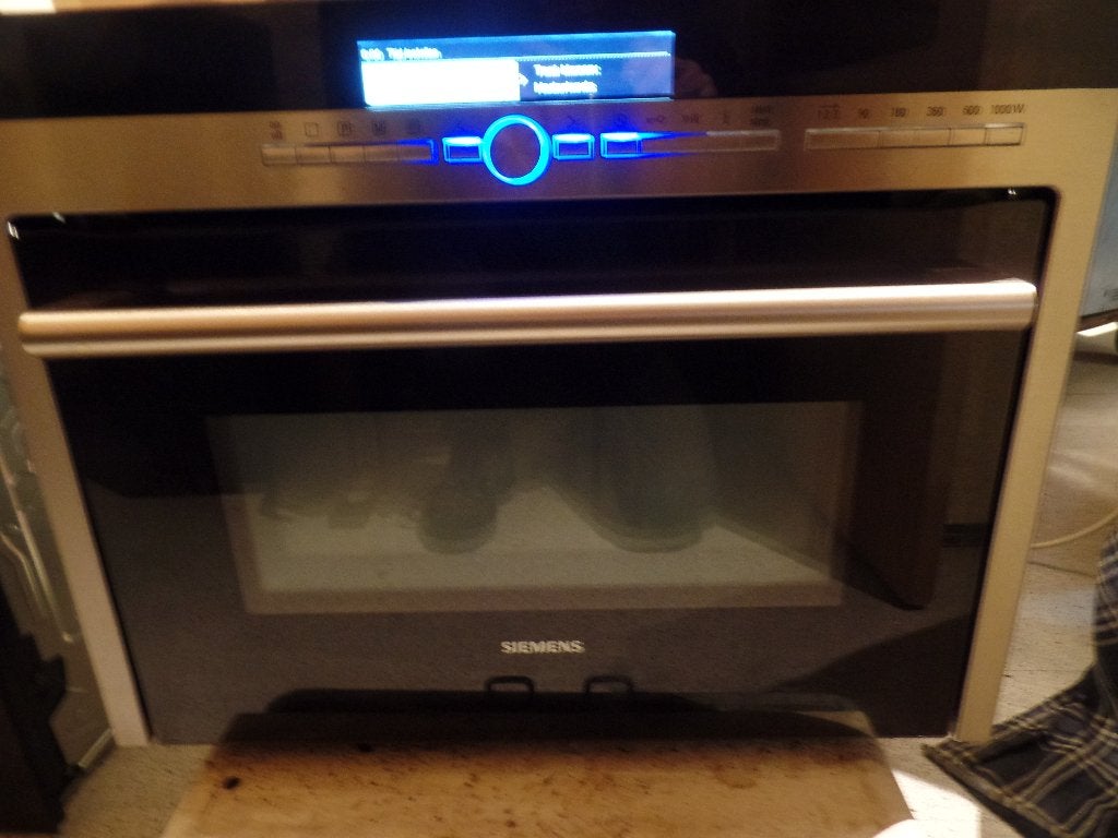 Siemens combimagnetron inbouw HB86P575, Ophalen, Minder dan 45 cm, Gebruikt, Combi-oven