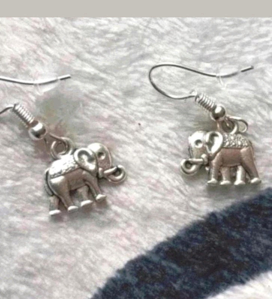 Zilveren oorbellen olifant, Sieraden, Tassen en Uiterlijk, Oorbellen, Hangers, Verzenden, Nieuw, Zilver