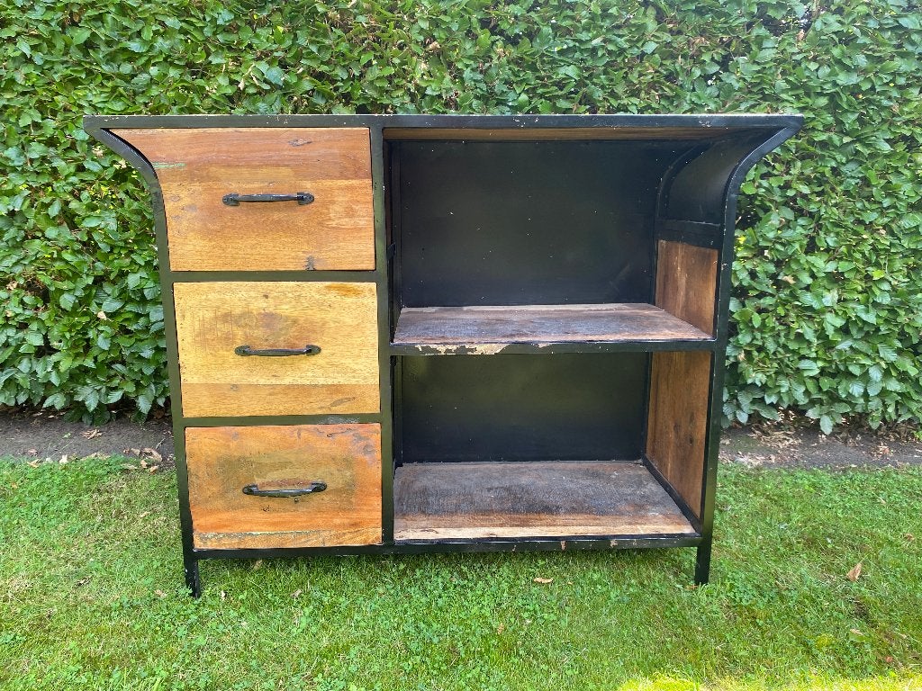 Ladekast met opbergvakken, Huis en Inrichting, Kasten | Ladekasten, Gebruikt, 100 tot 150 cm, 1 of 2 laden, Minder dan 100 cm