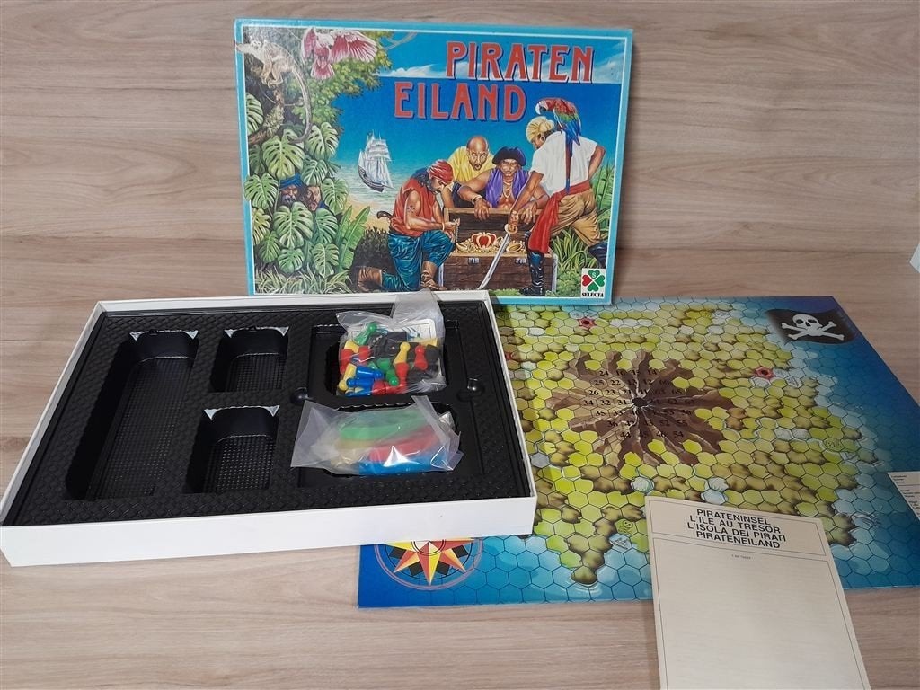 Piraten Eiland - s1315, Hobby en Vrije tijd, Gezelschapsspellen | Bordspellen, Verzenden, Zo goed als nieuw