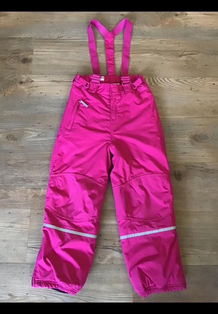 Skibroek, sneeuwbroek 6 / 7 jaar, maat 116 - maat 122, roze., Overige merken, 100 tot 140 cm, Ophalen of Verzenden, Zo goed als nieuw