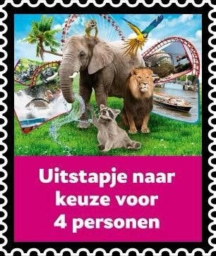 postcodeloterij uitstapje naar keuze 4 personen, Drie personen of meer, Ticket of Toegangskaart