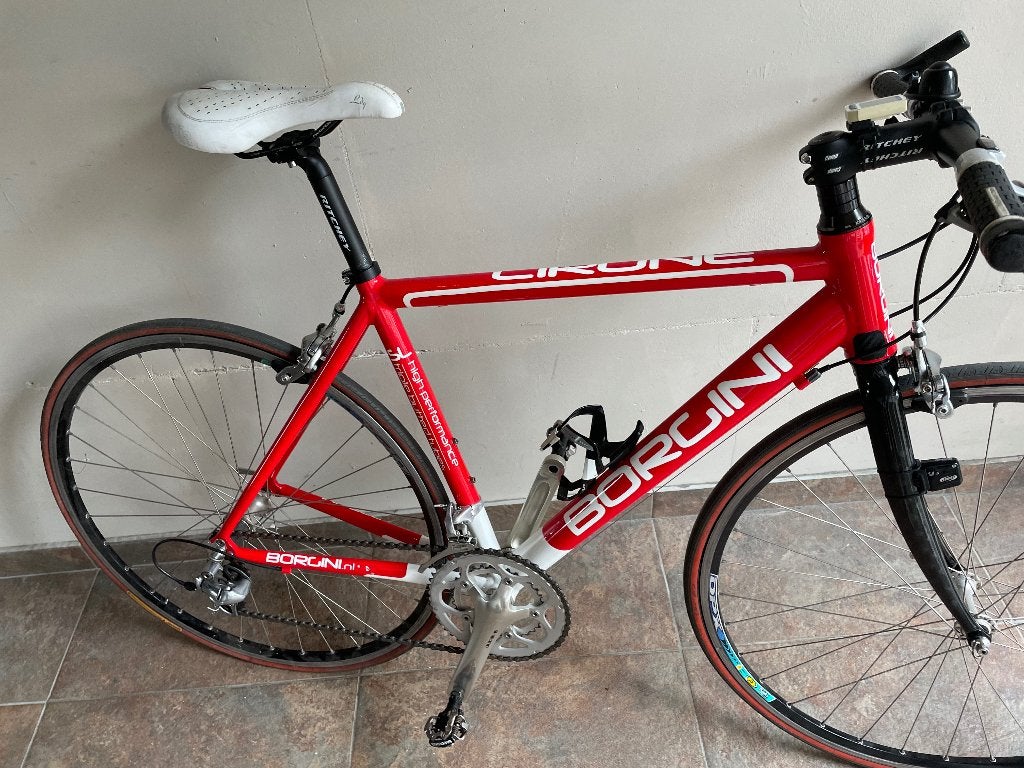 racefiets borging recht stuur, Fietsen en Brommers, Fietsen | Racefietsen, 28 inch, Velgrem, Aluminium, Zo goed als nieuw