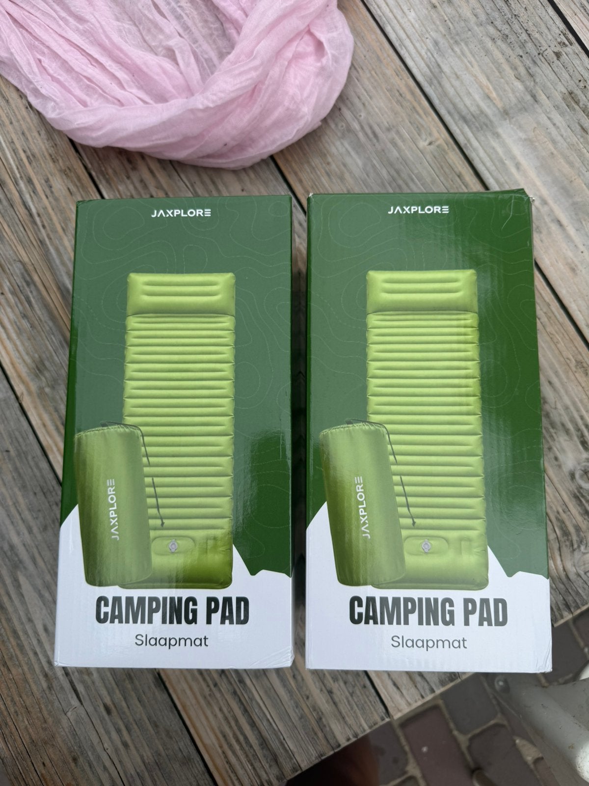 2x Jaxplore slaapmat zelfopblazend - 13 cm dik, Ophalen of Verzenden, Nieuw, 1-persoons