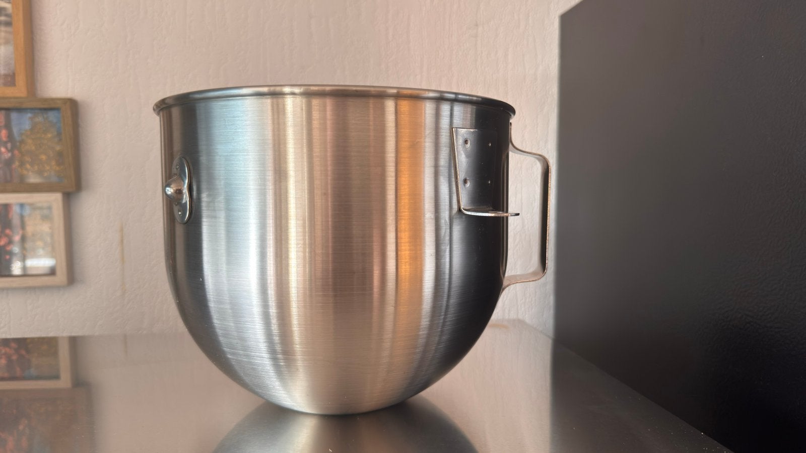 Roestvrijstalen mengkom voor KitchenAid keukenmachine, 4 liter of meer, Ophalen of Verzenden, Zo goed als nieuw, Vaatwasserbestendig