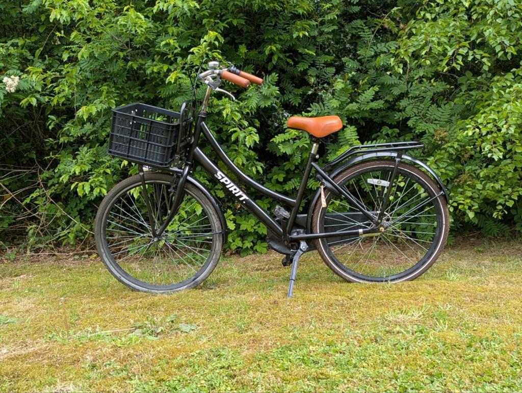 Spirit omafiets 26 inch zwart, Terugtraprem, Gebruikt, Versnellingen, Spirit