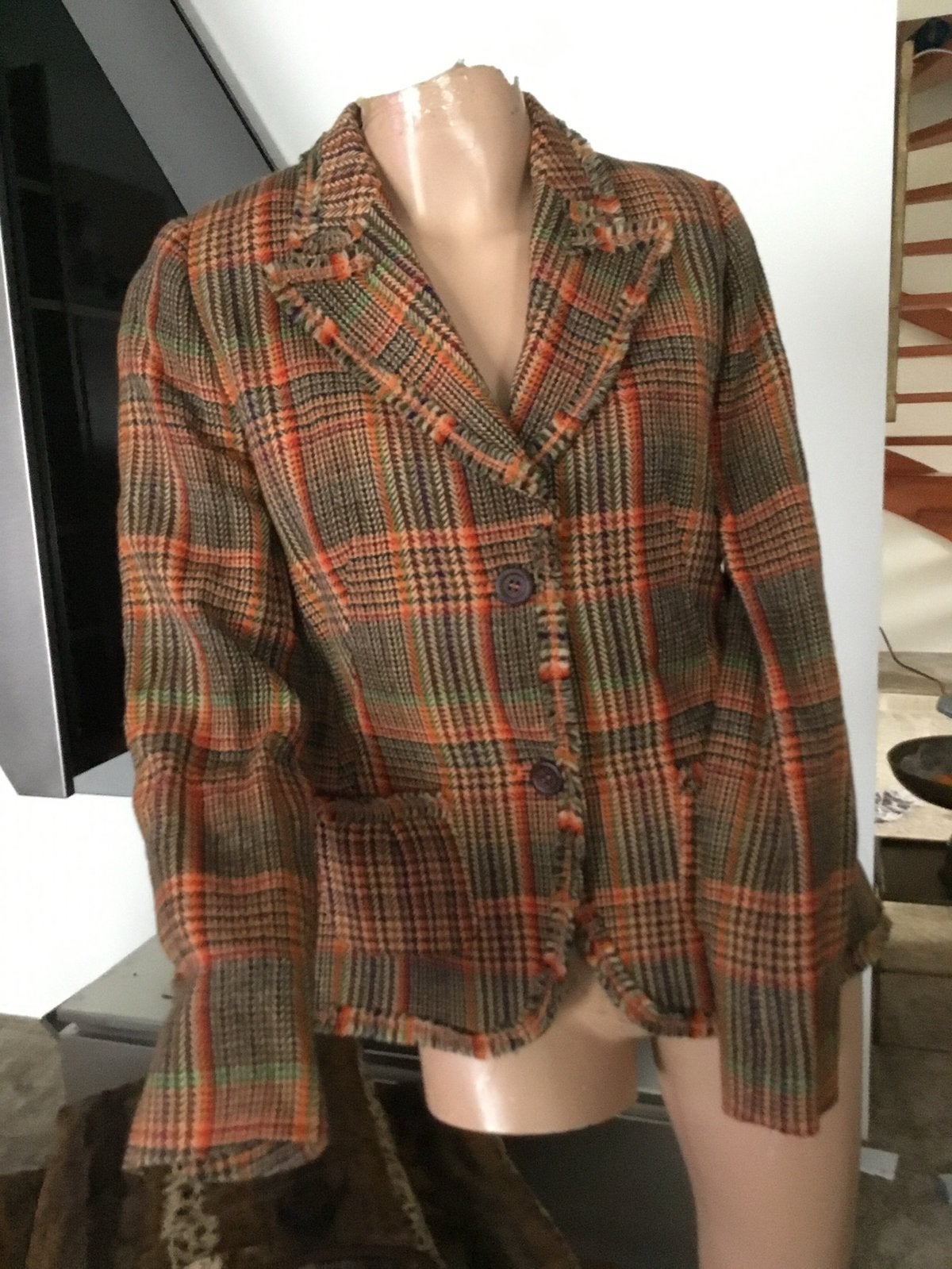 BASLER blazer wol & viscose maat m origineel zgan, Maat 38/40 (M), Basler, Oranje, Ophalen of Verzenden