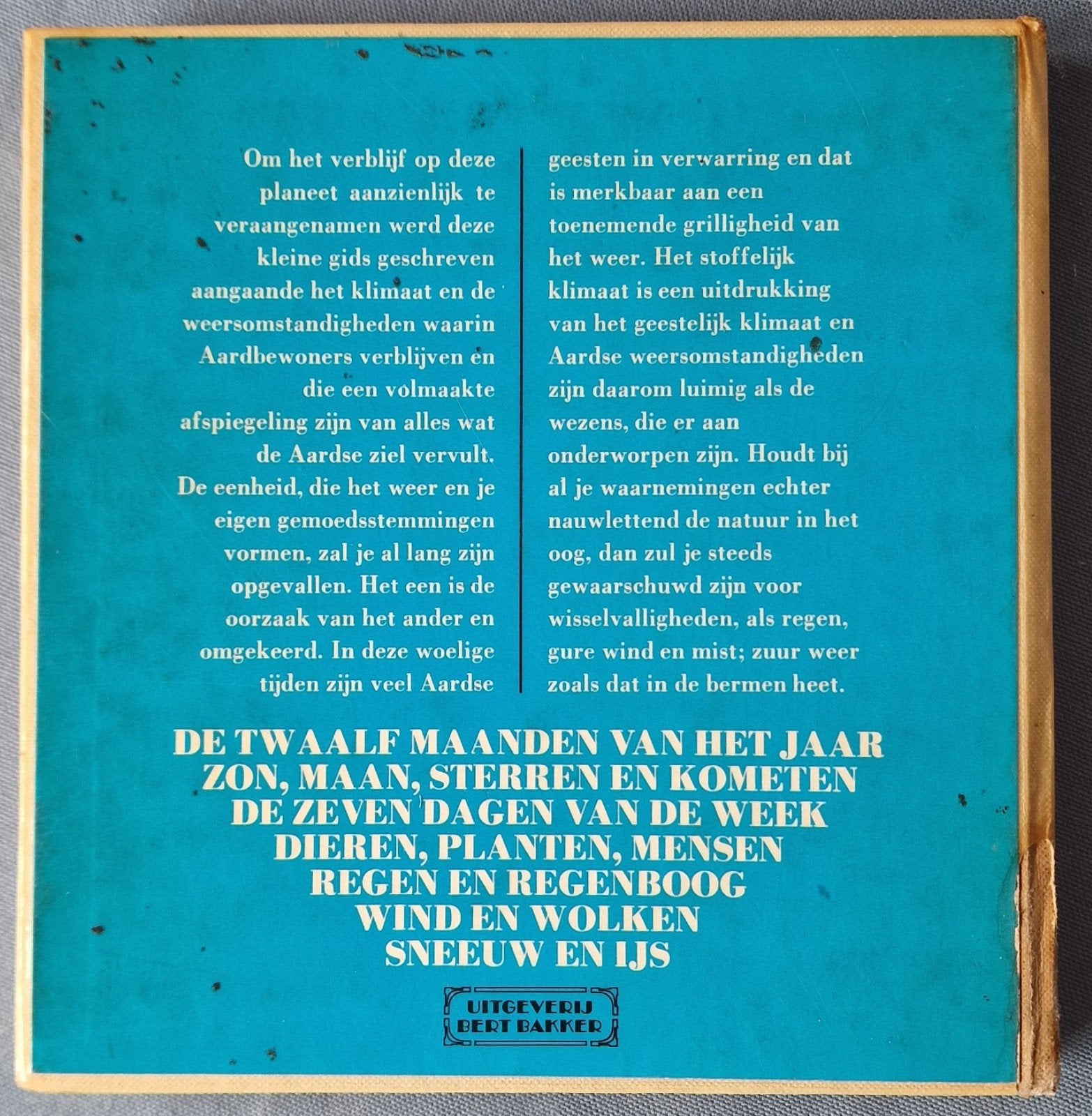 De Twaalf Maanden van het Jaar - Bert Bakker, Ophalen of Verzenden, Gelezen, Bert Bakker, Nederland