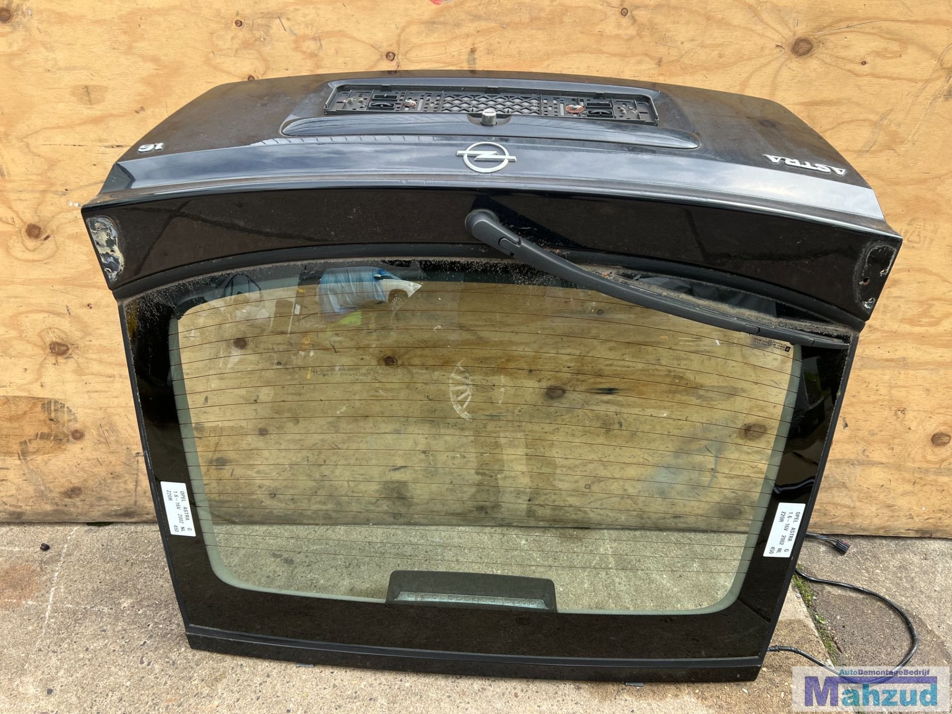 OPEL ASTRA G zwart Z20R achterklep 3deurs 1998-2004, Gebruikt, Deur, Opel Automobile GmbH, Ophalen of Verzenden
