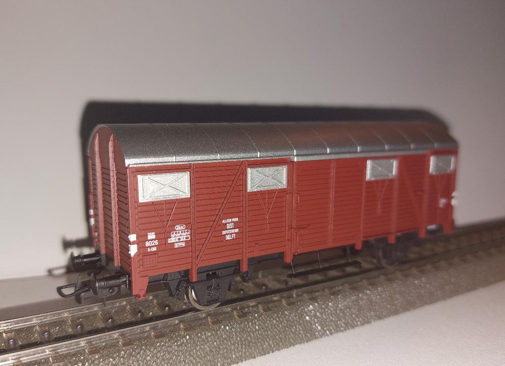 Rivarossi H0 HR6115 - Gesloten goederenwagen v.d. NS in ovp, Overige merken, Gelijkstroom, Ophalen of Verzenden, NS