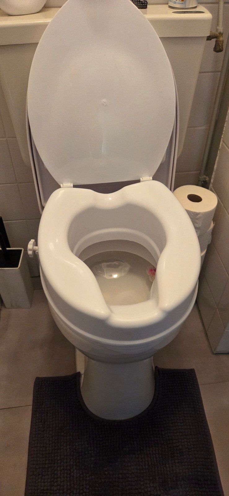 Toilet verhoger 10 cm met deksel, Ophalen of Verzenden, Gebruikt