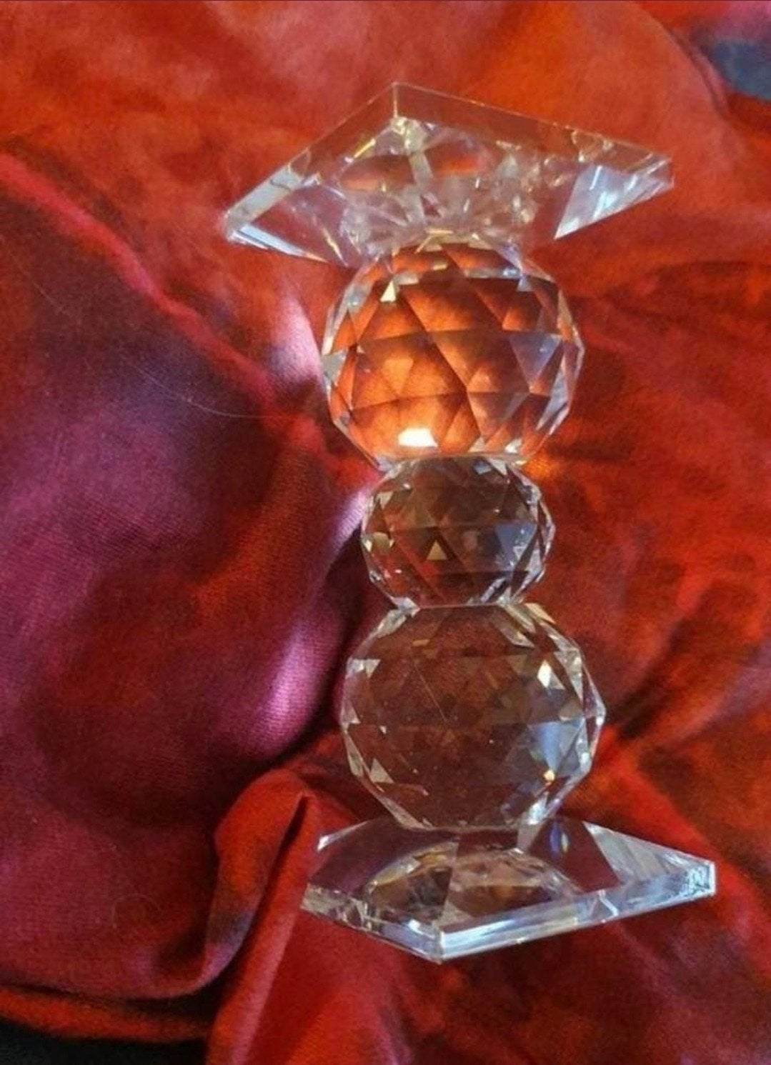 Swarovski kandelaar 12.5cm, Ophalen of Verzenden, Zo goed als nieuw, Huisaccessoire