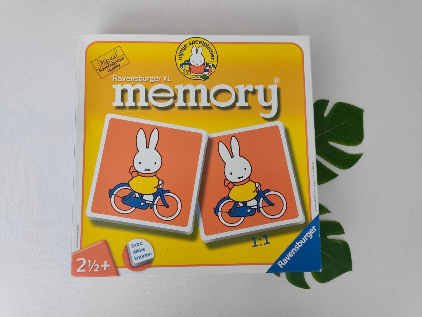 Nijntje XL Memory Ravensburger, Ophalen of Verzenden, Zo goed als nieuw, Speelkaart(en)