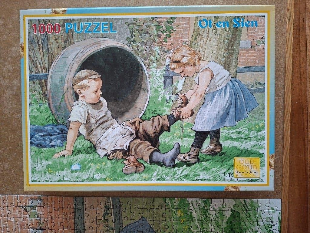Ot en Sien puzzel 1000 stukjes, Ophalen, 500 t/m 1500 stukjes, Zo goed als nieuw, Legpuzzel