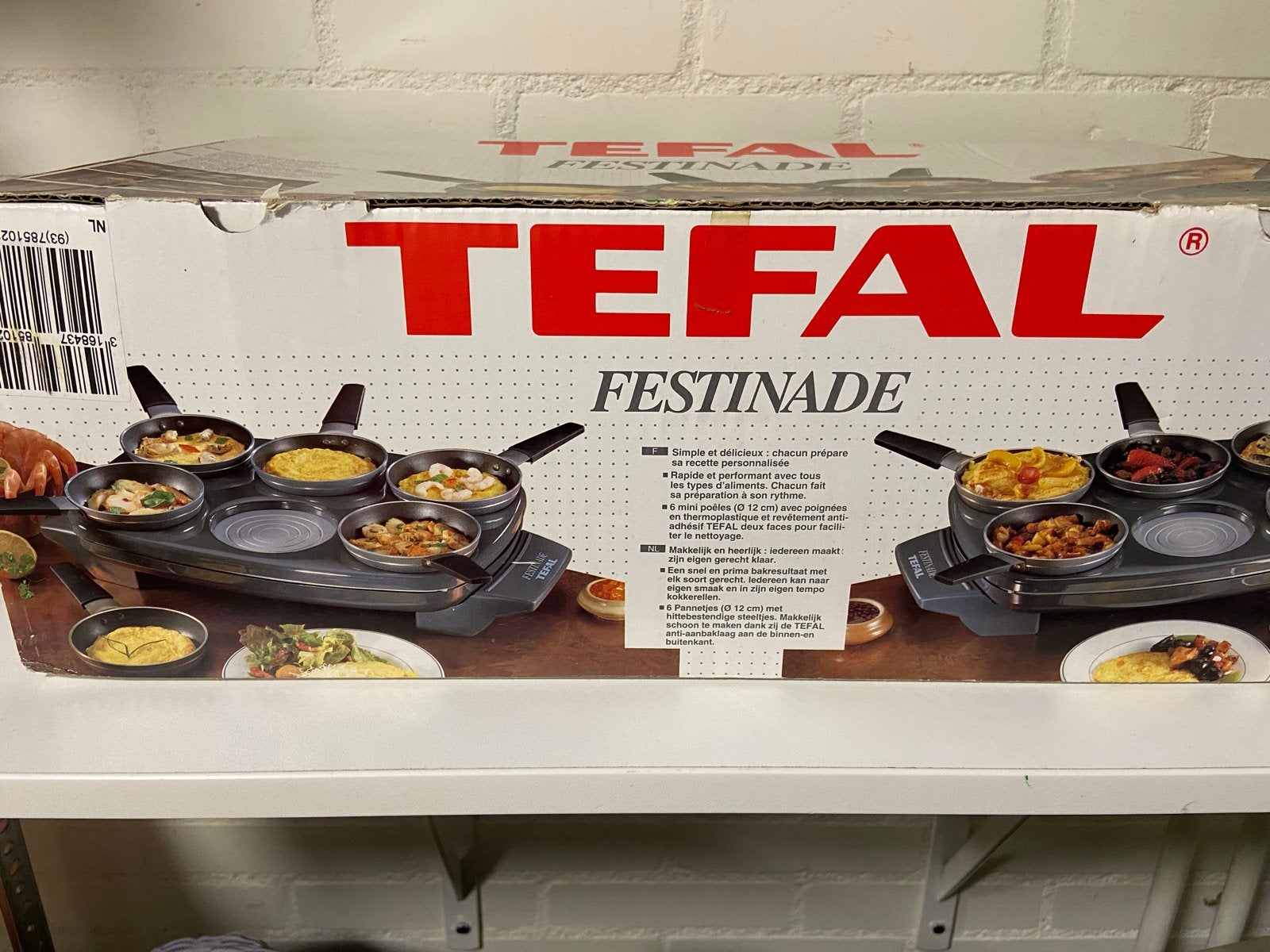 Tefal Festinade Raclette Gourmet Set - 6 personen, Ophalen of Verzenden, Gebruikt