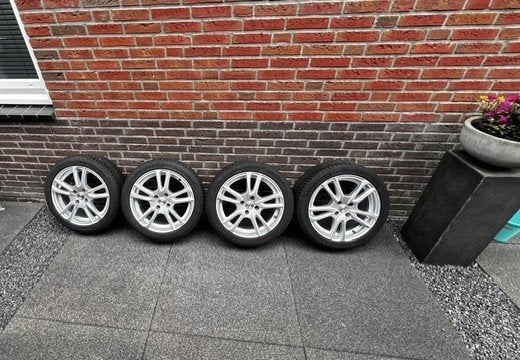 Zeer nette set Alu Velgen met Michelin Alpin banden Fiat 500, Auto-onderdelen, Banden en Velgen, Ophalen, Gebruikt, 16 inch, Banden en Velgen