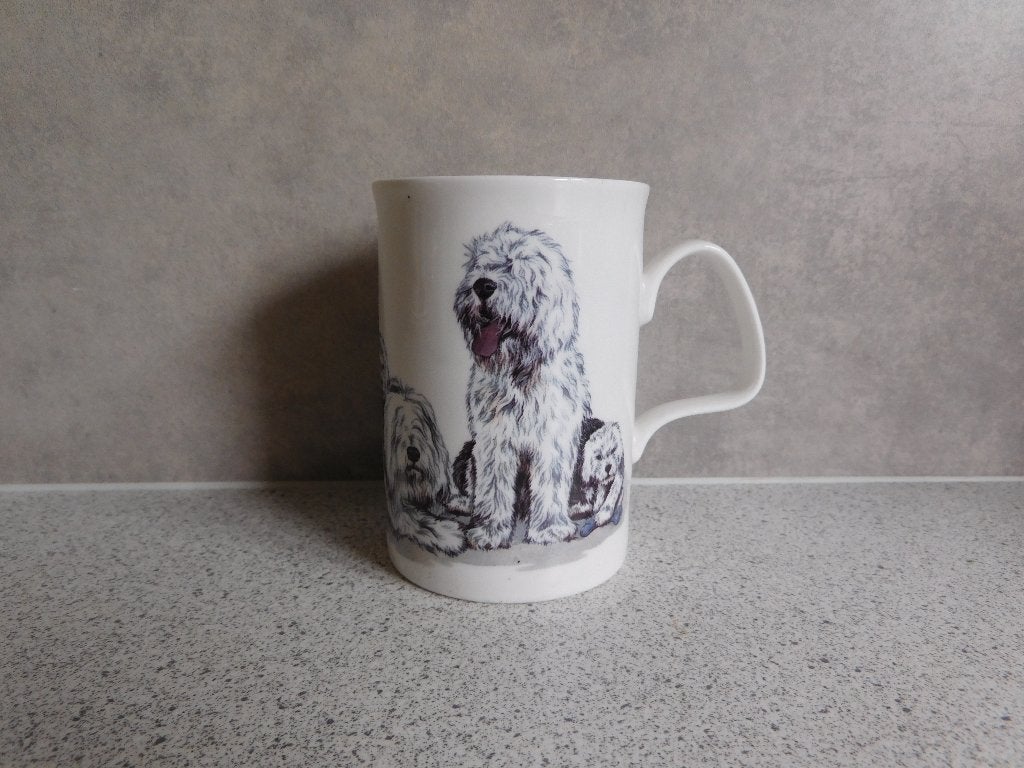 Mok Fine Bone China Dog Lovers Bobtail Roy Kirkham, Overige merken, Zo goed als nieuw, Overige stijlen, Porselein