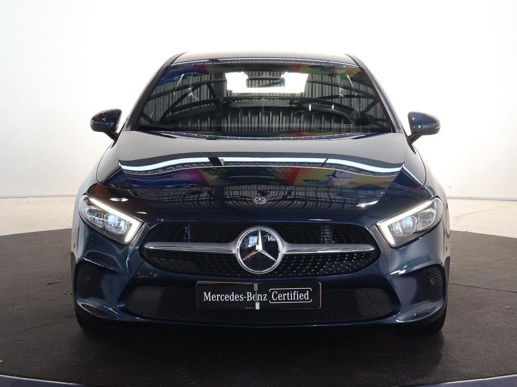 Mercedes-Benz A-klasse 180 Business Solution | Widescreen |, Gebruikt, 4 cilinders, Blauw, Leder en Stof