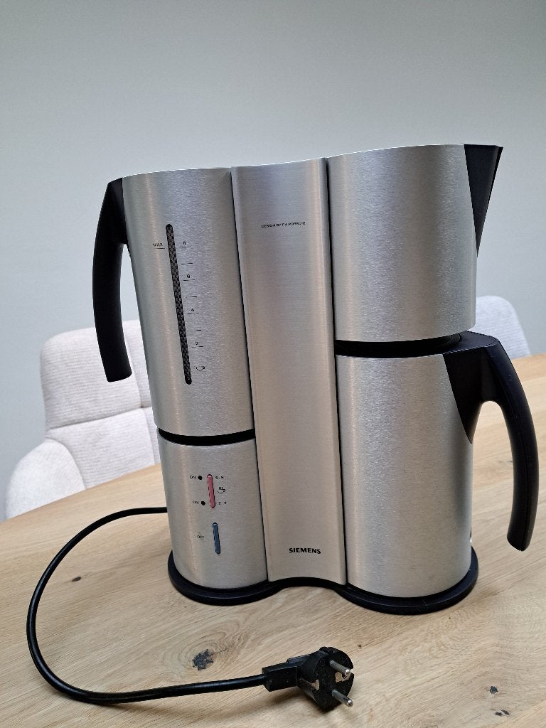 Siemens Porsche Design koffiezetapparaat (2-8 kopjes), Ophalen, Afneembaar waterreservoir, Gebruikt, Koffiemachine