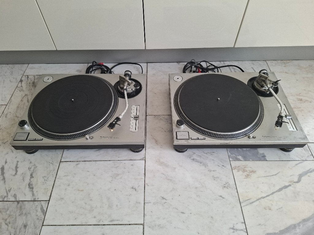 Set Technics SL-1200MK2 (Incl. Stanton 500), Audio, Tv en Foto, Ophalen, Gebruikt, Pitch-regelaar, Platenspeler