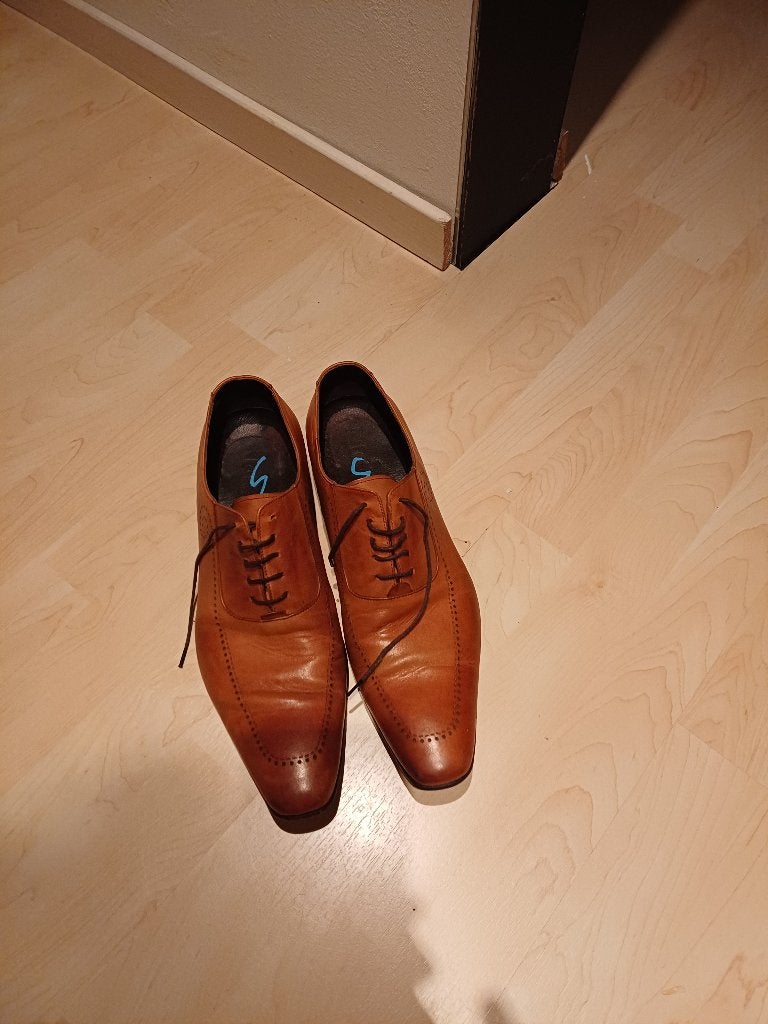 heren schoenen, Bruin, Overige typen, Ophalen of Verzenden, Zo goed als nieuw