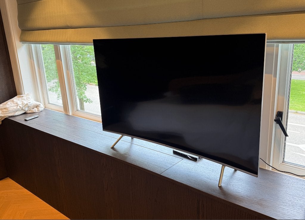 Samsung 55 inch curved 4K UHD TV, Audio, Tv en Foto, Televisies, Ophalen, Zo goed als nieuw, 100 Hz, Samsung