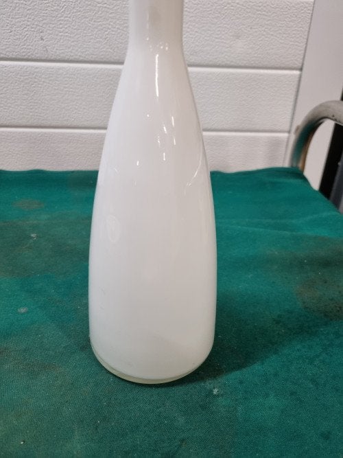 vaas wit glas b designe, Ophalen of Verzenden