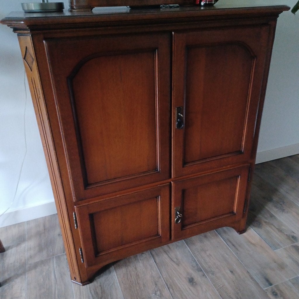TV-meubel, Ophalen, 100 tot 150 cm, 100 tot 150 cm, Eikenhout
