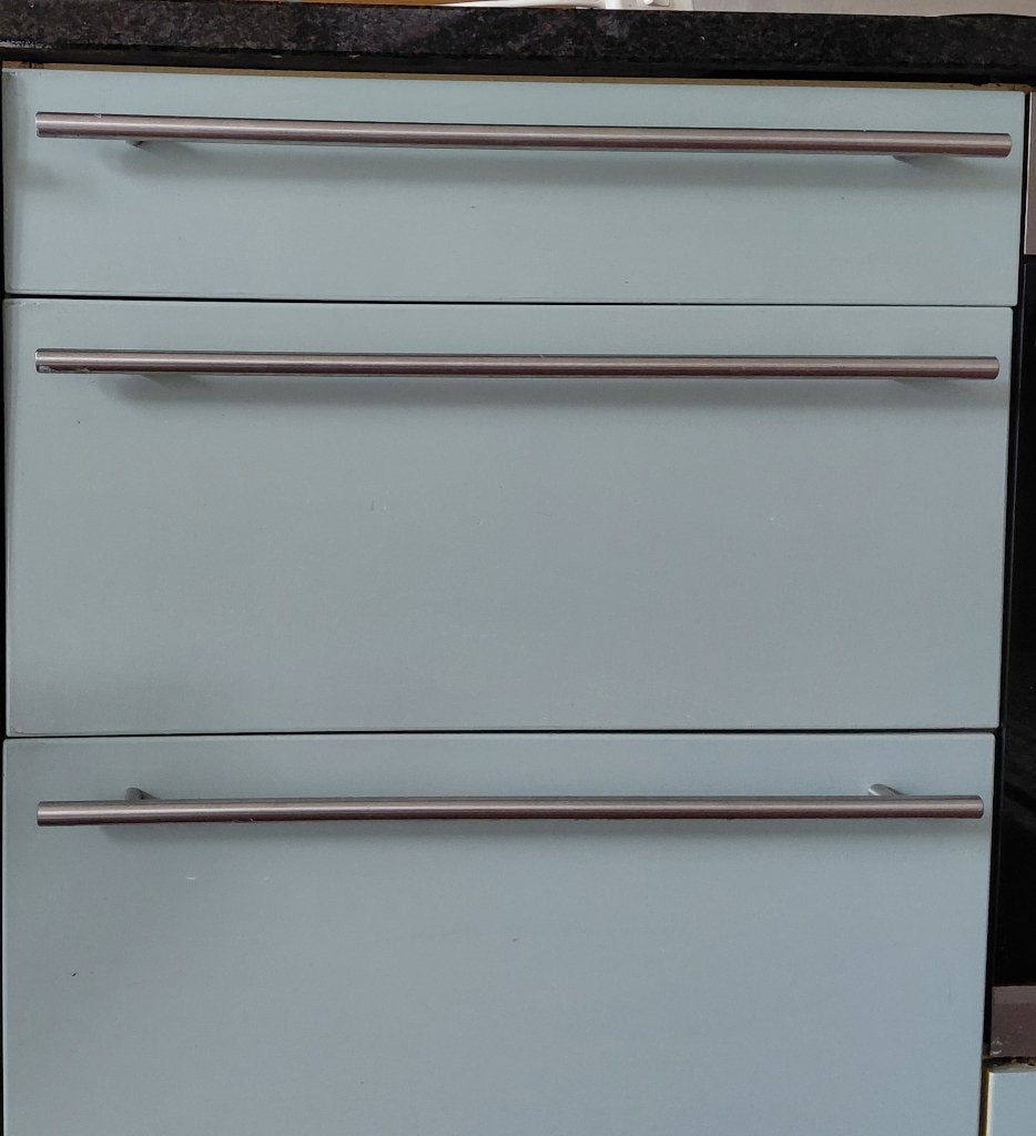 RVS handgrepen keukenkastjes, Huis en Inrichting, Keuken | Keukenelementen, Ophalen, Gebruikt, 50 tot 100 cm, Minder dan 25 cm
