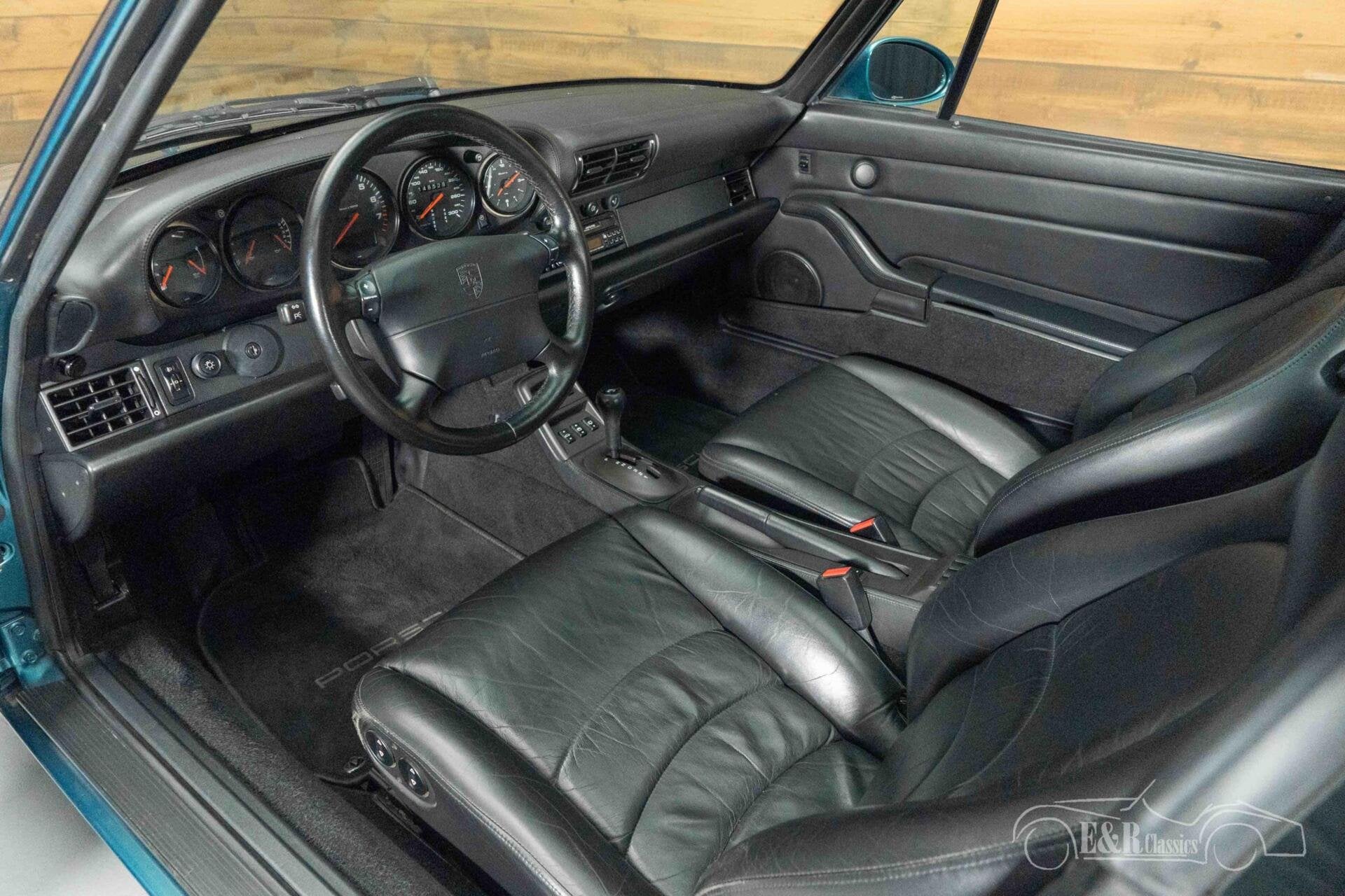 Porsche 911 Targa Cabriolet | 1995, Auto's, Automaat, Achterwielaandrijving, Zwart, Leder