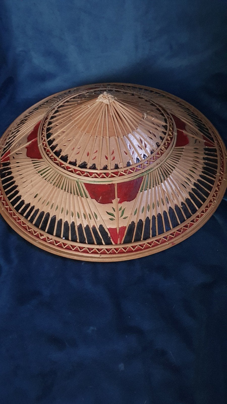 Vintage Aziatische kegelvormige hoed:, Ophalen of Verzenden