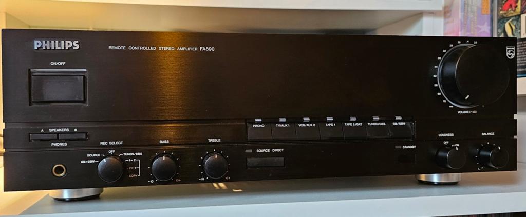 Philips FA 890 VERSTERKER, Overige merken, Gebruikt, Ophalen of Verzenden, 60 tot 120 watt