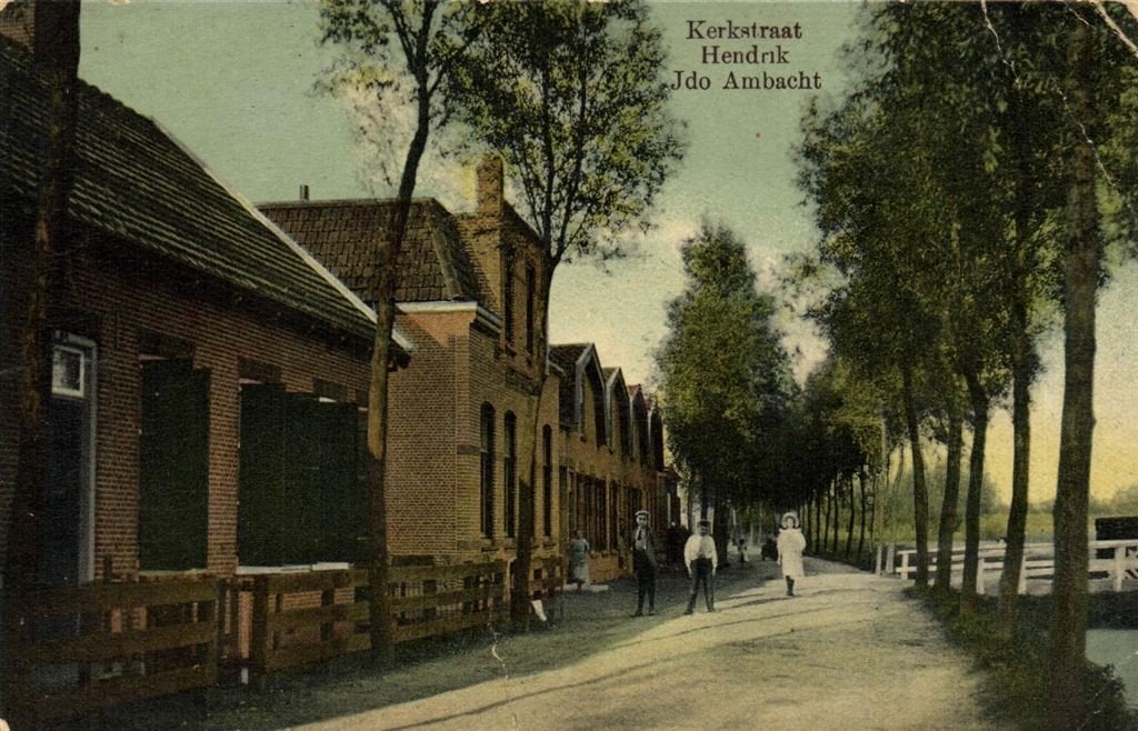 Kerkstraat, Hendrik Ido Ambacht - B-keus - ongelopen, Ophalen of Verzenden, 1920 tot 1940, Ongelopen, Zuid-Holland