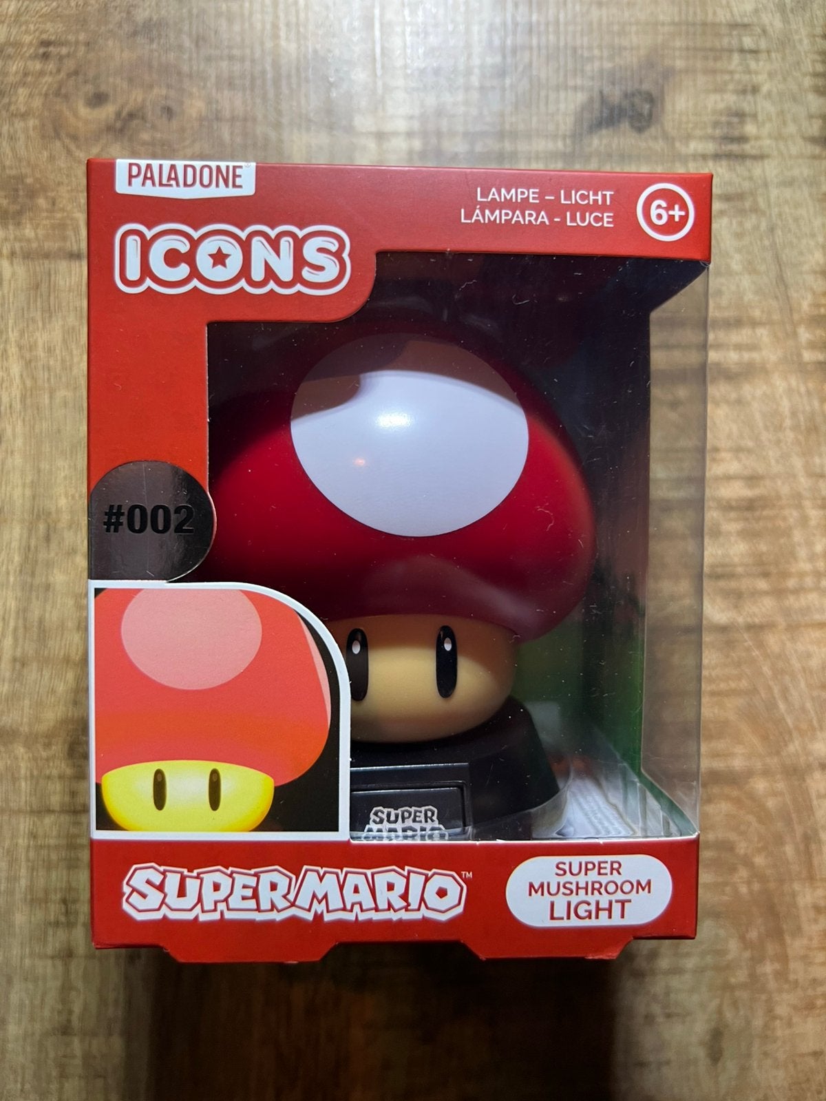 Super Mario Red Mushroom Lamp, Led-lamp, Minder dan 30 watt, Verzenden, E27 (groot)