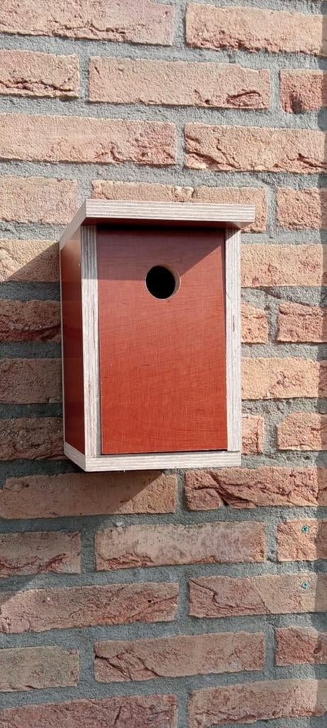Nestblok Mezenkastje - Houten Vogelhuisje voor Tuin, Ophalen of Verzenden, Nieuw