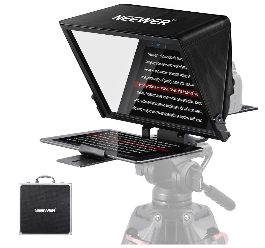 Professionele Neewer Teleprompter, Audio, Tv en Foto, Professionele Audio-, Tv- en Video-apparatuur, Zo goed als nieuw, Video