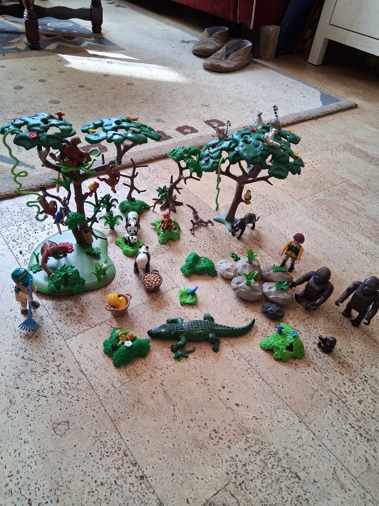 Playmobil Family Fun Jungle Zoo set 70345, Kinderen en Baby's, Gebruikt, Complete set, Overige typen, Family fun