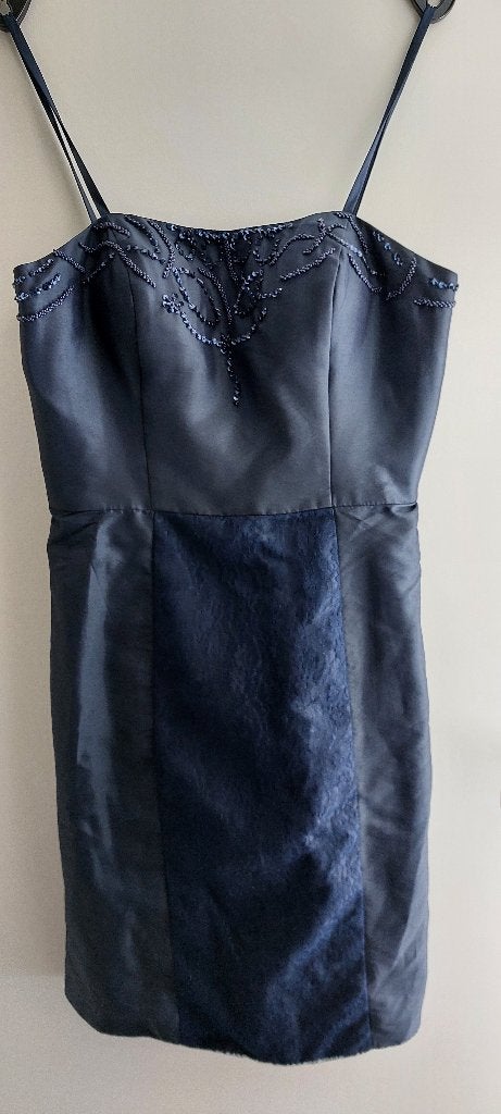 Cocktail-/gala-/feestjurk, Kleding | Dames, Gelegenheidskleding, Maat 38/40 (M), Blauw, Cocktailjurk, Ophalen of Verzenden
