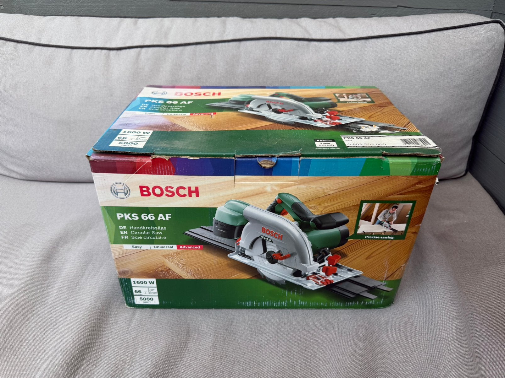 Bosch PKS 66 AF Nieuw In Doos! Cirkelzaag Incl. Geleiderail, Ophalen of Verzenden, Nieuw