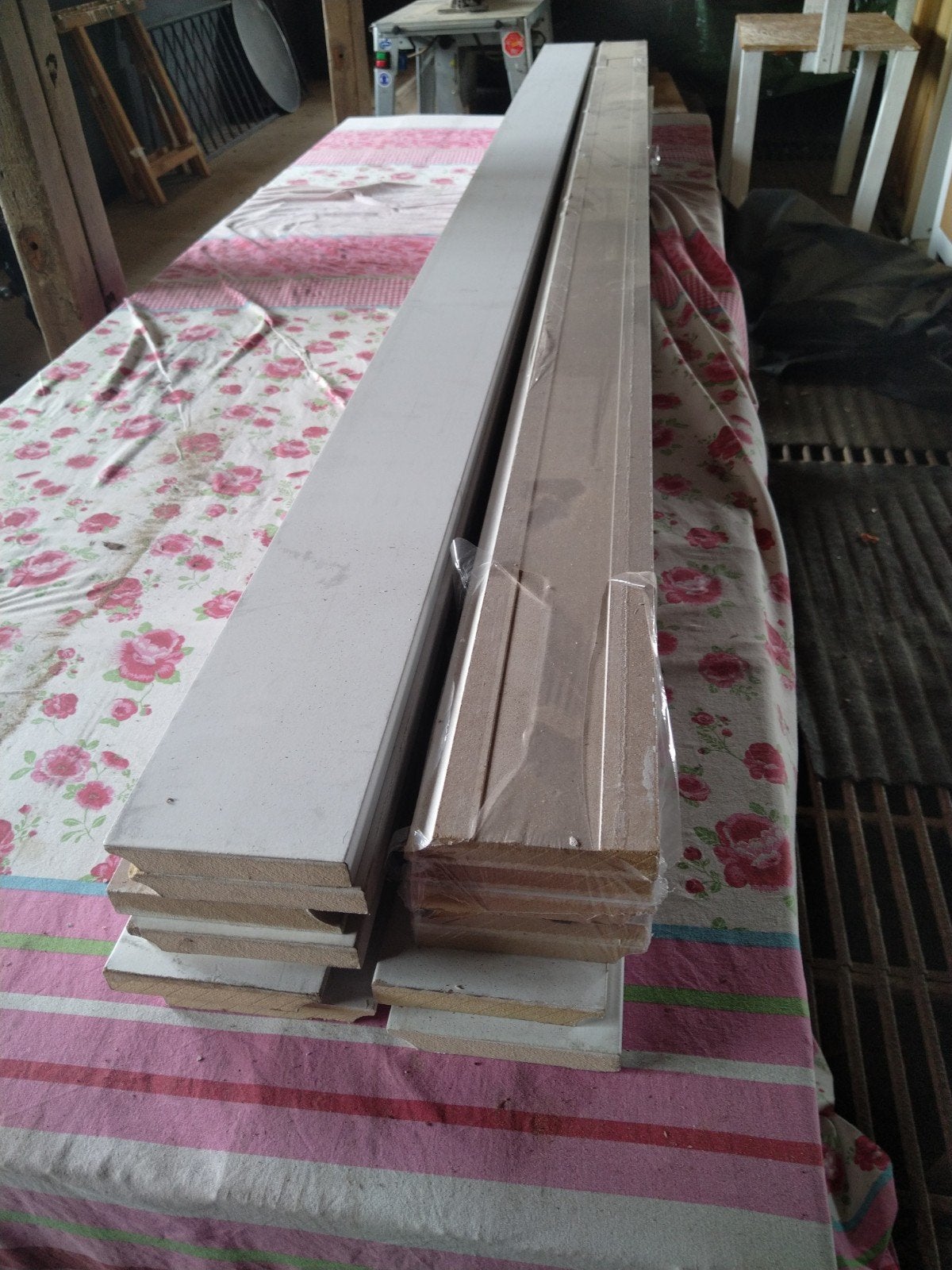 Staande mdf plint 18 x 120mm gegrond 40 zgan, Doe-het-zelf en Verbouw, Platen en Panelen, Ophalen, Zo goed als nieuw
