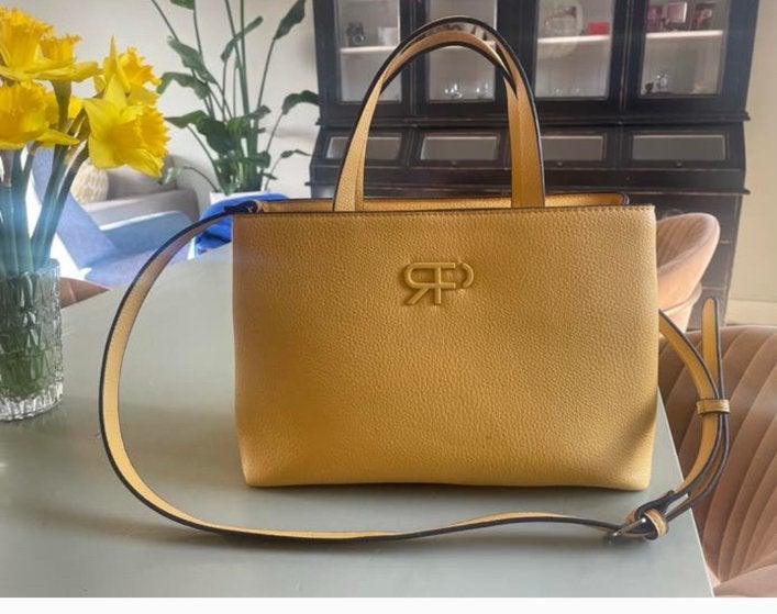 Geel kunstleren handtas van Parfois, Sieraden, Tassen en Uiterlijk, Ophalen of Verzenden, Zo goed als nieuw, Geel, Handtas