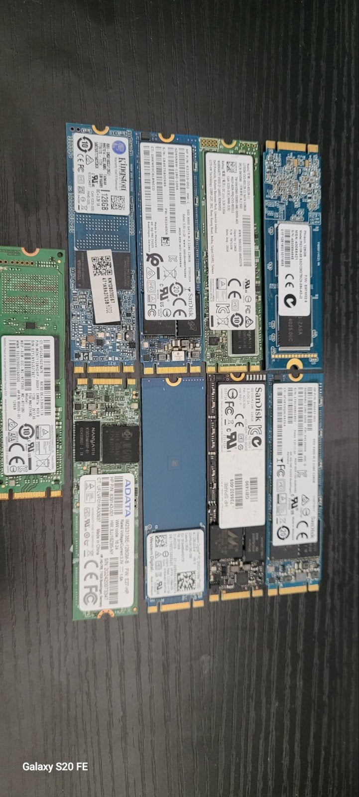 9x M.2 SSD 128 GB - Diverse Merken, Intern, Gebruikt, 128 GB, Ophalen of Verzenden