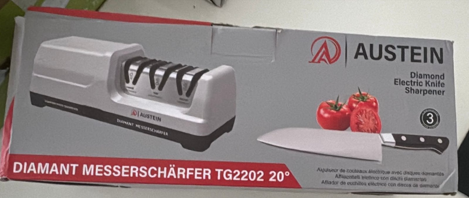 Austein Diamant Elektrische Messenslijper TG2202 20 Nieuw, Overige typen, Nieuw, Ophalen of Verzenden, Metaal