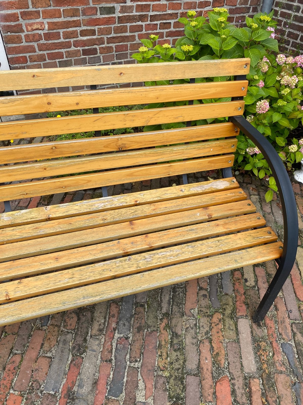 Tuinbank 120 lang  hoog 40 cm Ophalen…., Tuin en Terras, Tuinbanken, Ophalen, Zo goed als nieuw, Hout